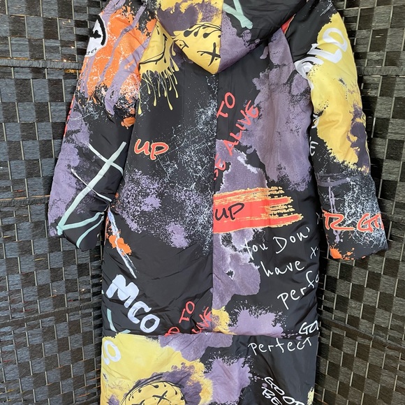 Winter coat in universal size multi colour by Miss City  Official - Picture 2 of 13